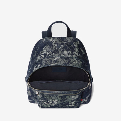 Sac à dos en denim GG grand format
