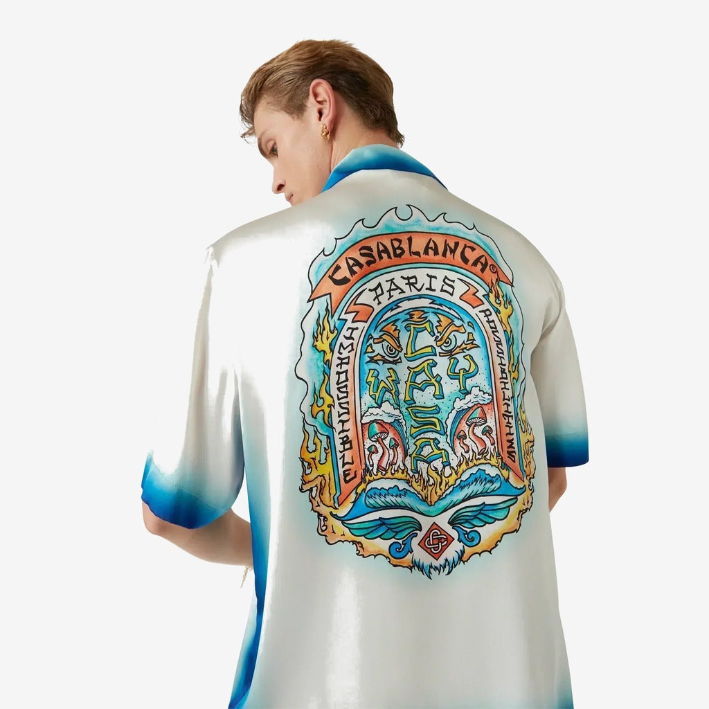 Casa Way Skate Short Sleeve Silk Shirt