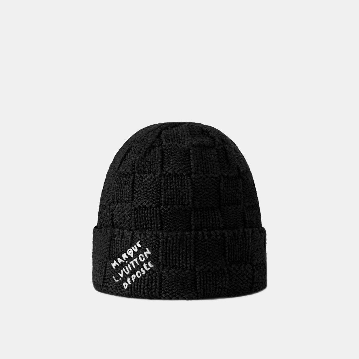 Bonnet et Écharpe Écharpe Damier Snug Noir — Louis Vuitton
