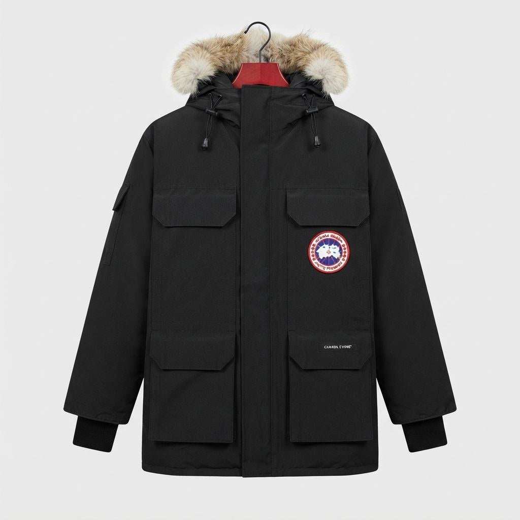 Parka Canada Goose Expedition Noir — vue de face
