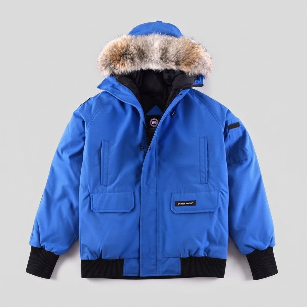 Bomber Canada Goose Chilliwack Bleu — vue de face