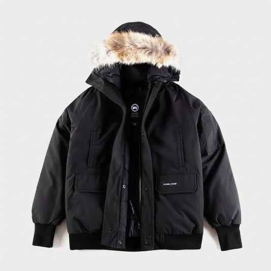 Bomber Canada Goose Chilliwack Noir — vue de face