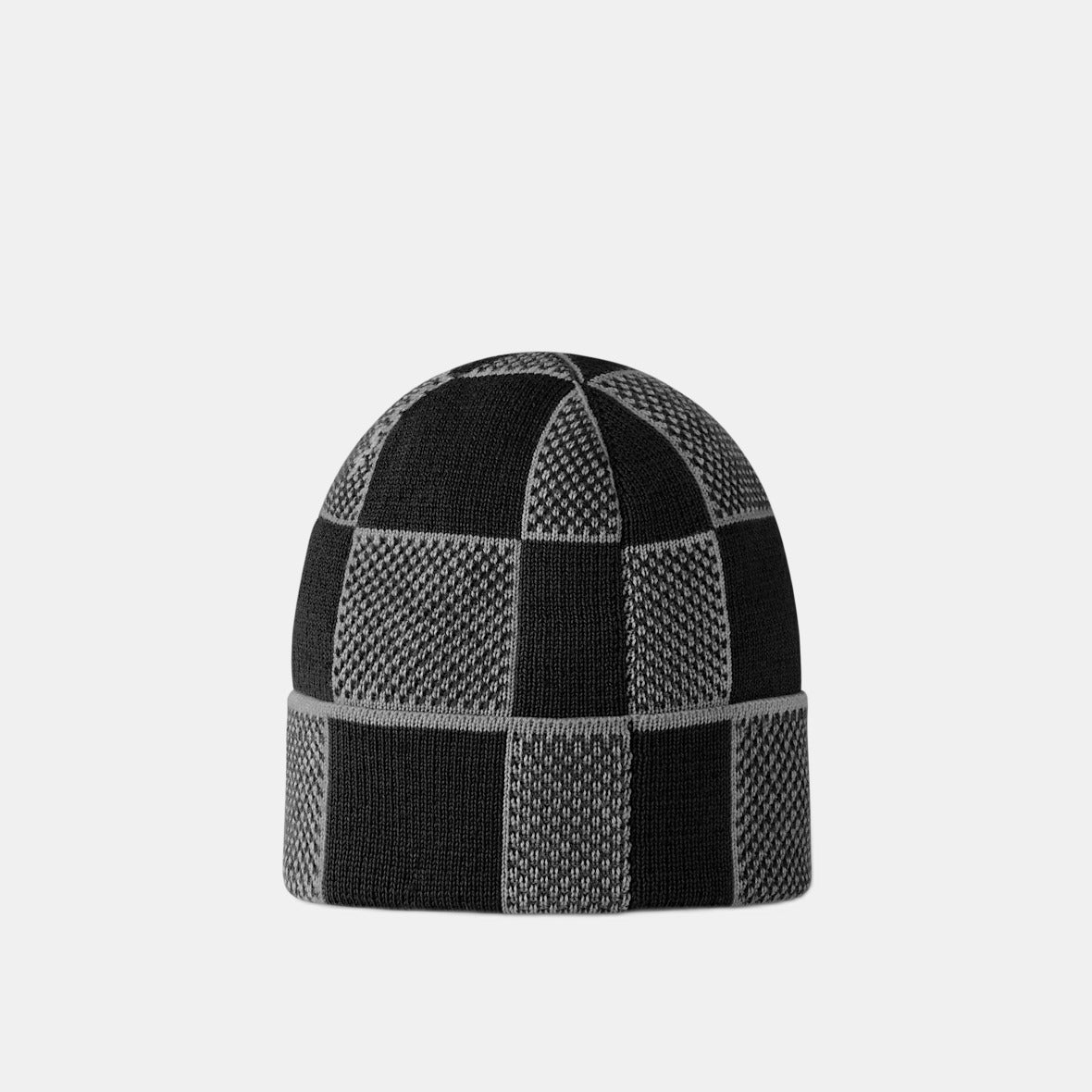 Bonnet et Écharpe Damier Heritage Noir — Louis Vuitton