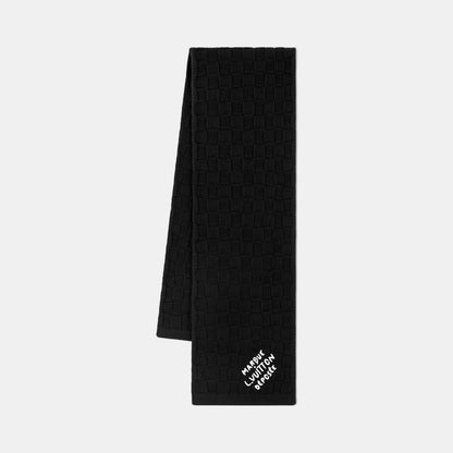 Bonnet et Écharpe Écharpe Damier Snug Noir — Louis Vuitton