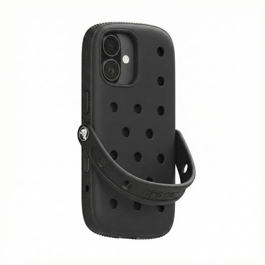 Coque iPhone Crocs Noir | Tous Modèles iPhone 11 au 16 Pro Max 