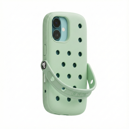 Coque iPhone Crocs Vert | Tous Modèles iPhone 11 au 16 Pro Max 