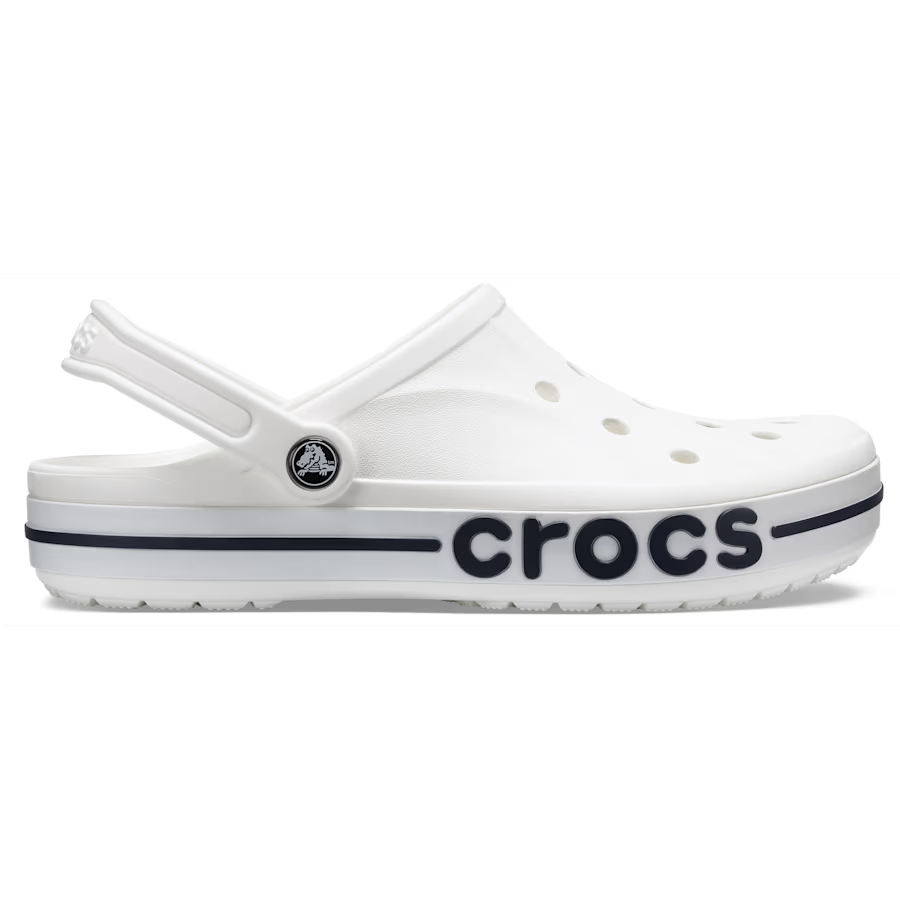 Crocs Bayaband Blanc | Sabots Bande Graphique Frais & Minimalistes 