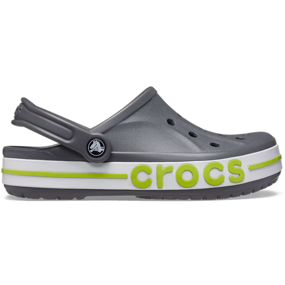 Crocs Bayaband Gris | Sabots Bande Graphique Sobres & Polyvalents 
