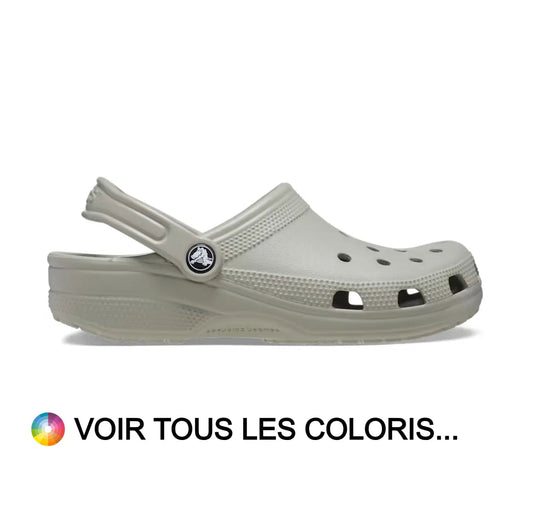 Crocs : sabot Classic vert pâle avec bride assortie
