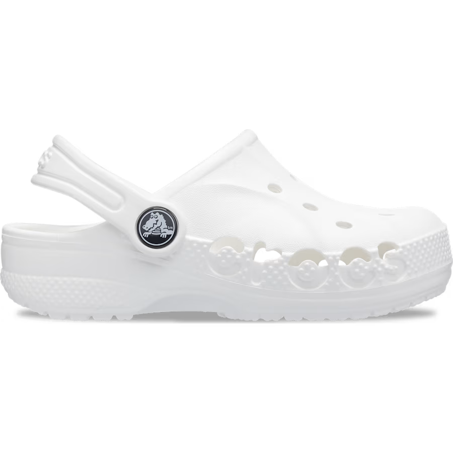 Crocs Kids Baya Blanc | Sabots Enfant Frais & Aérés Toute la Journée 