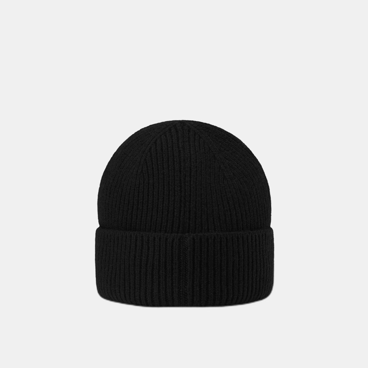 Bonnet LV Dual noir : côtes noires et grises, large revers lv