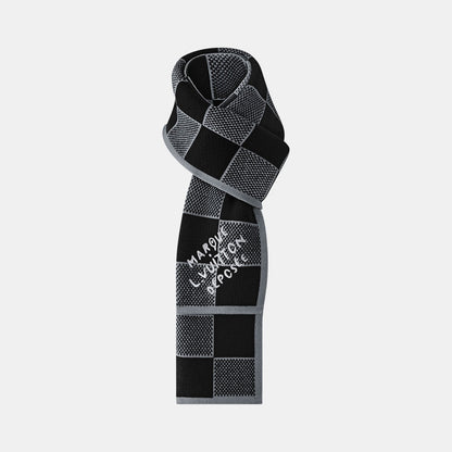 Bonnet et Écharpe Damier Heritage Noir — Louis Vuitton
