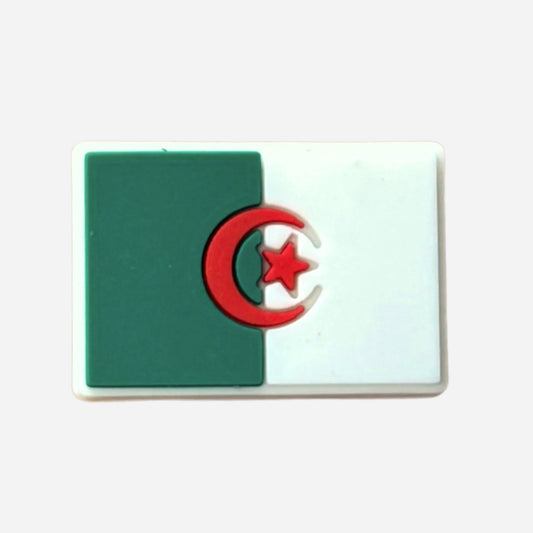 Pin's Crocs Drapeau Algérie – Jibbitz Vert Blanc Fierté Algérienne