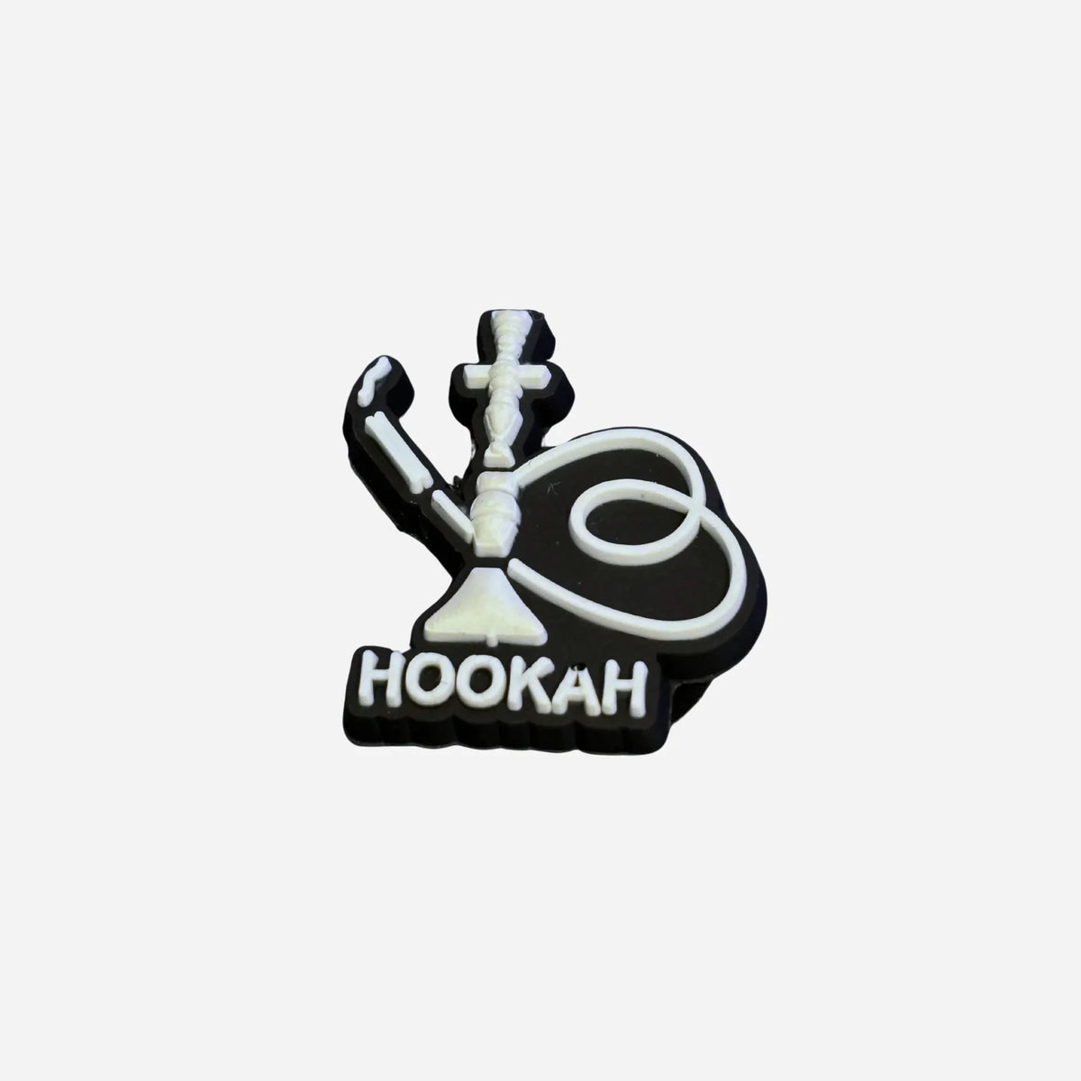 Pin's narguilé Hookah noir et blanc pour Crocs 