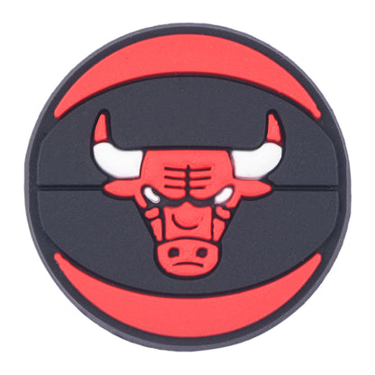 Pin's ballon de basket Chicago Bulls rouge et noir pour Crocs