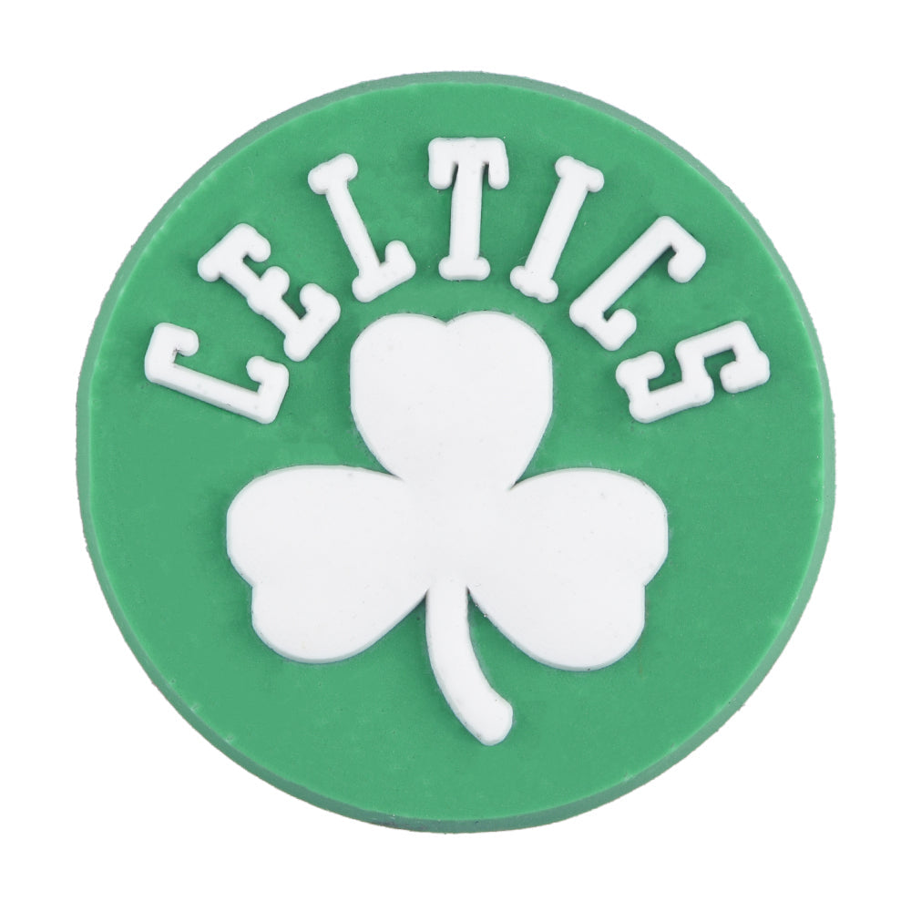 Pin's logo trèfle Boston Celtics vert et blanc pour Crocs