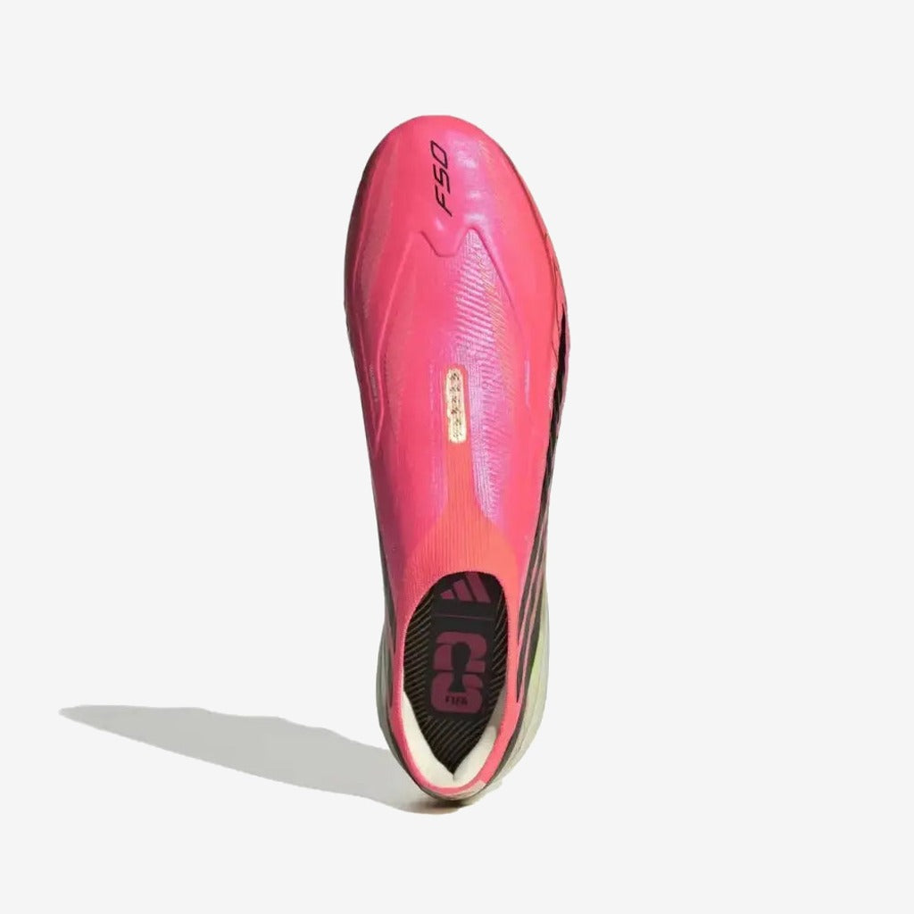Adidas F50 Hyperfast Elite Laceless FG Road to Glory - Solar Turbo/Noir/Doré