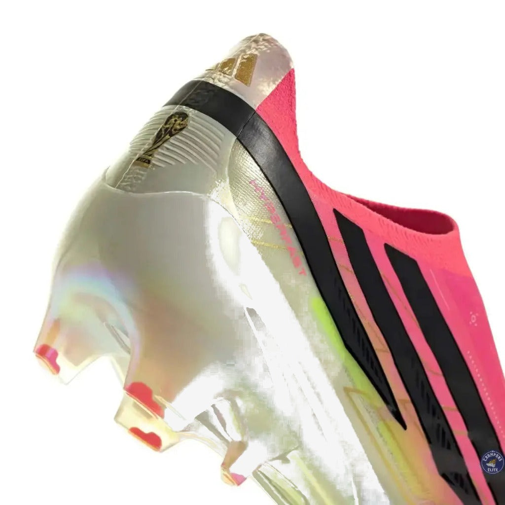 Adidas F50 Hyperfast Elite Laceless FG Road to Glory - Solar Turbo/Noir/Doré