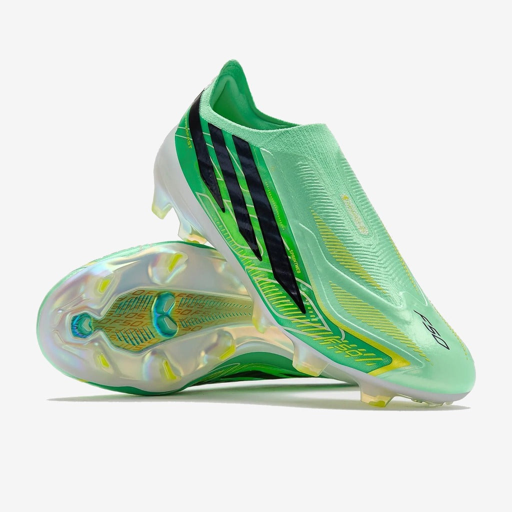 Adidas F50 Hyperfast Elite Laceless FG Final Rush - Vert Menthe/Noir/Jaune