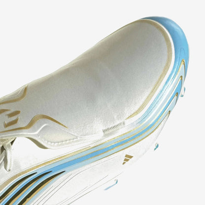 Adidas F50 Messi Elite FG - Blanc/Bleu/Or