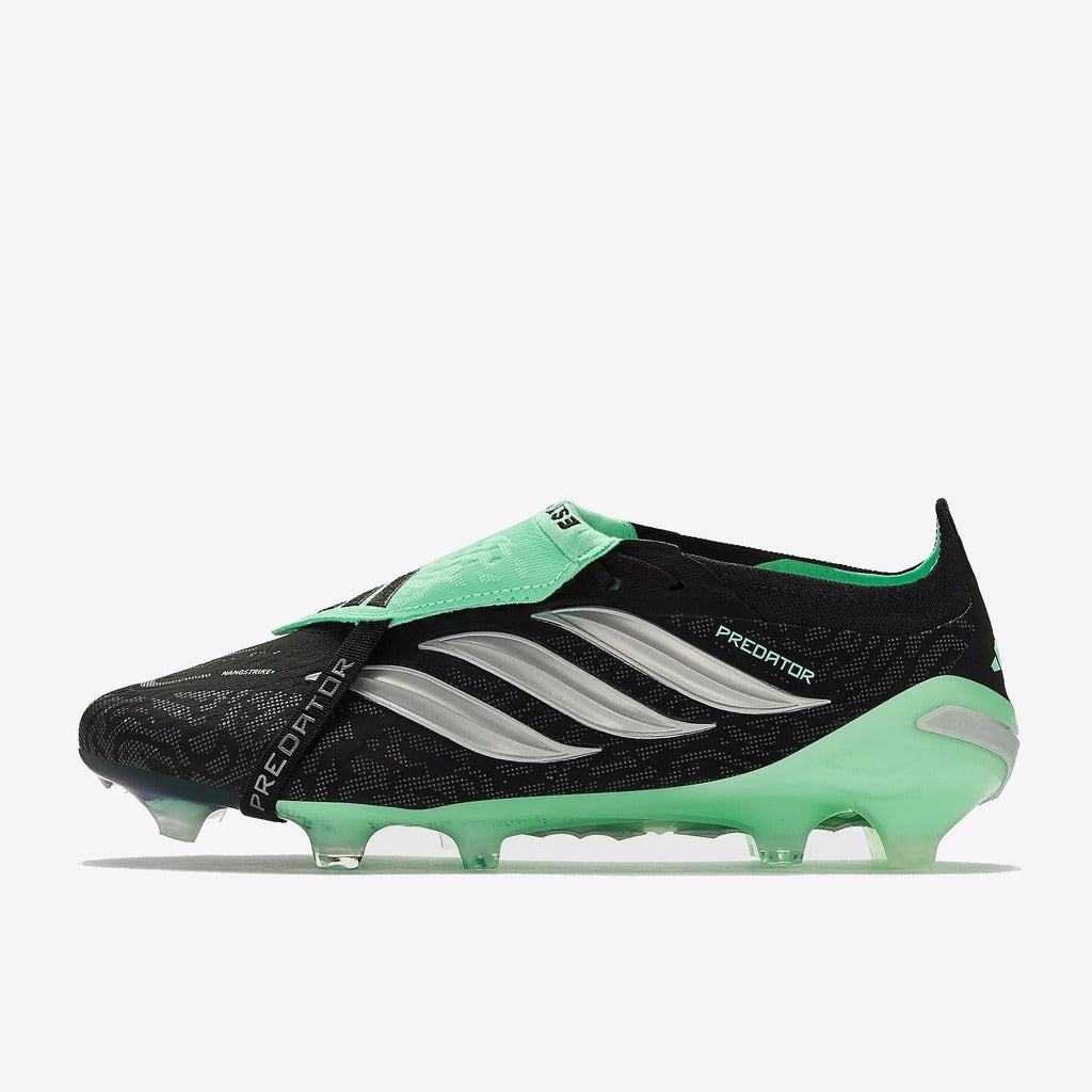 Adidas Predator 26 Elite Fold-over Tongue FG Final Rush - Noir/Argenté/Vert Menthe