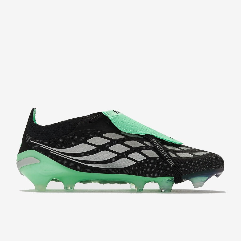 Adidas Predator 26 Elite Fold-over Tongue FG Final Rush - Noir/Argenté/Vert Menthe