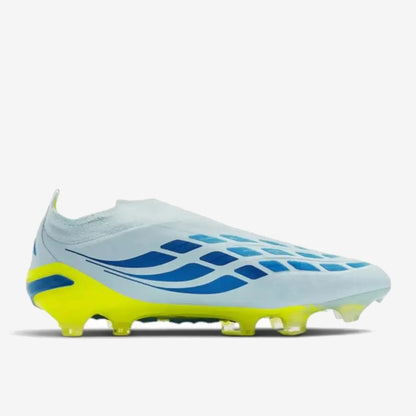 Adidas Predator 26 Elite Laceless FG Ice Cold Precision - Crystal Sky/Ray Blue/Jaune