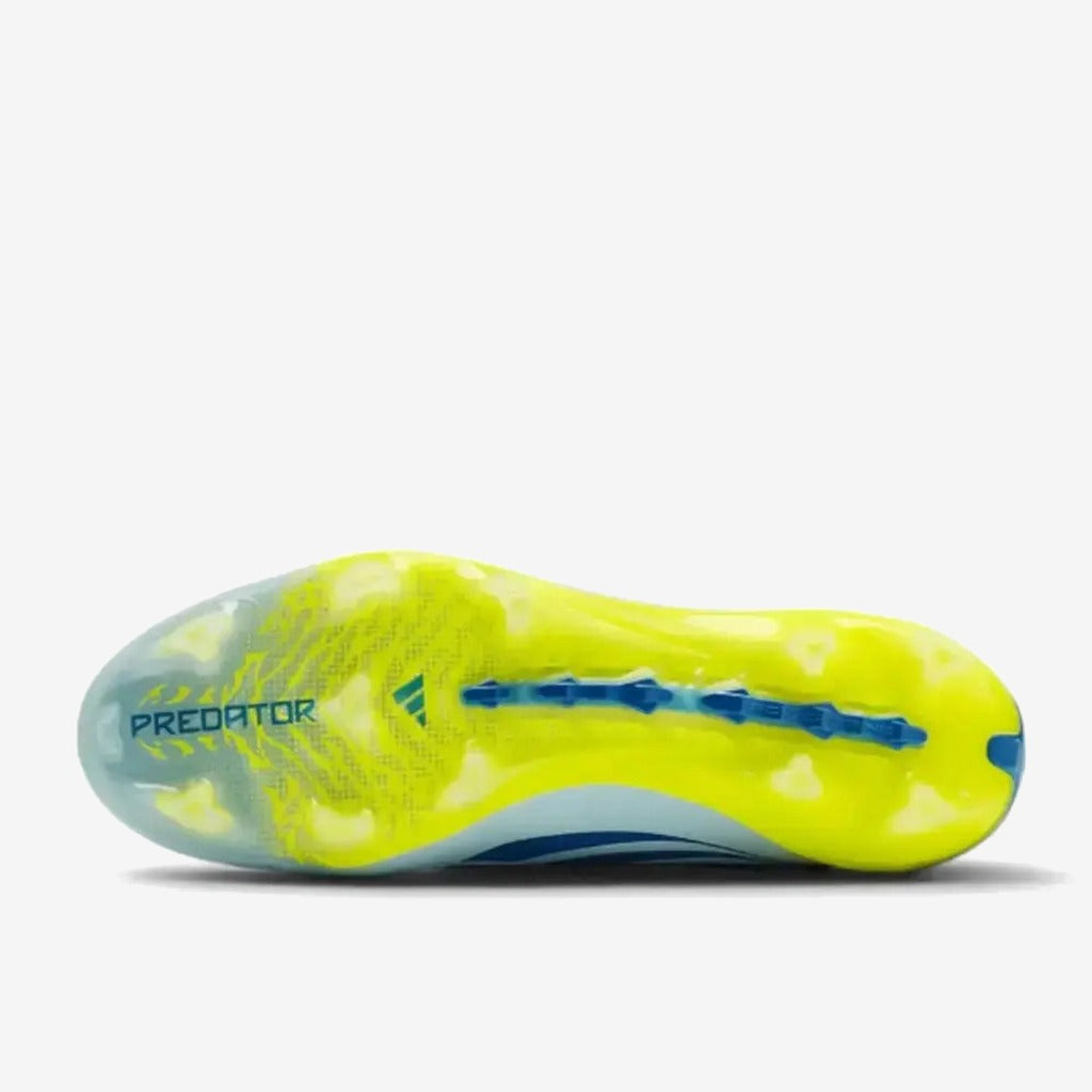 Adidas Predator 26 Elite Laceless FG Ice Cold Precision - Crystal Sky/Ray Blue/Jaune