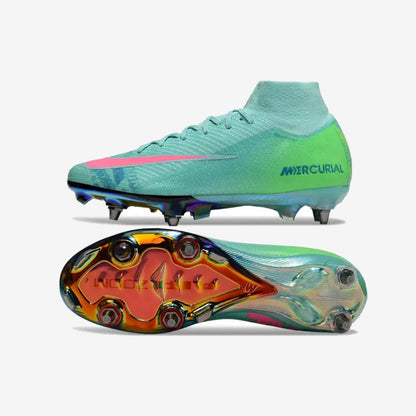 Air Zoom Mercurial Superfly 10 SG Cosmic Speed 2 - Turquoise/Noir ÉDITION LIMITÉE — Nike