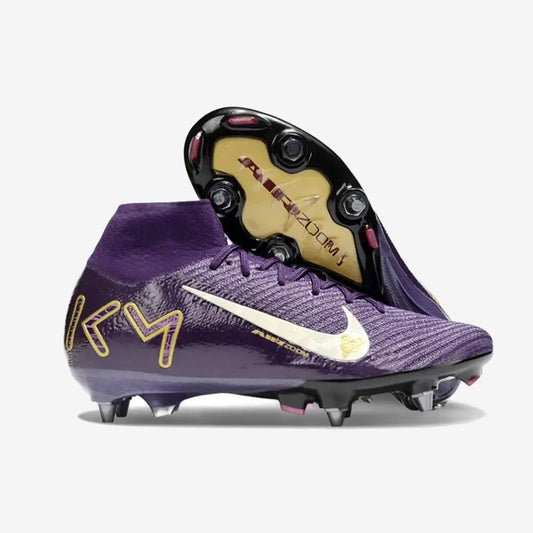 Air Zoom Mercurial Superfly 10 SG Mbappé Personal Edition - Violet/Blanc — Nike