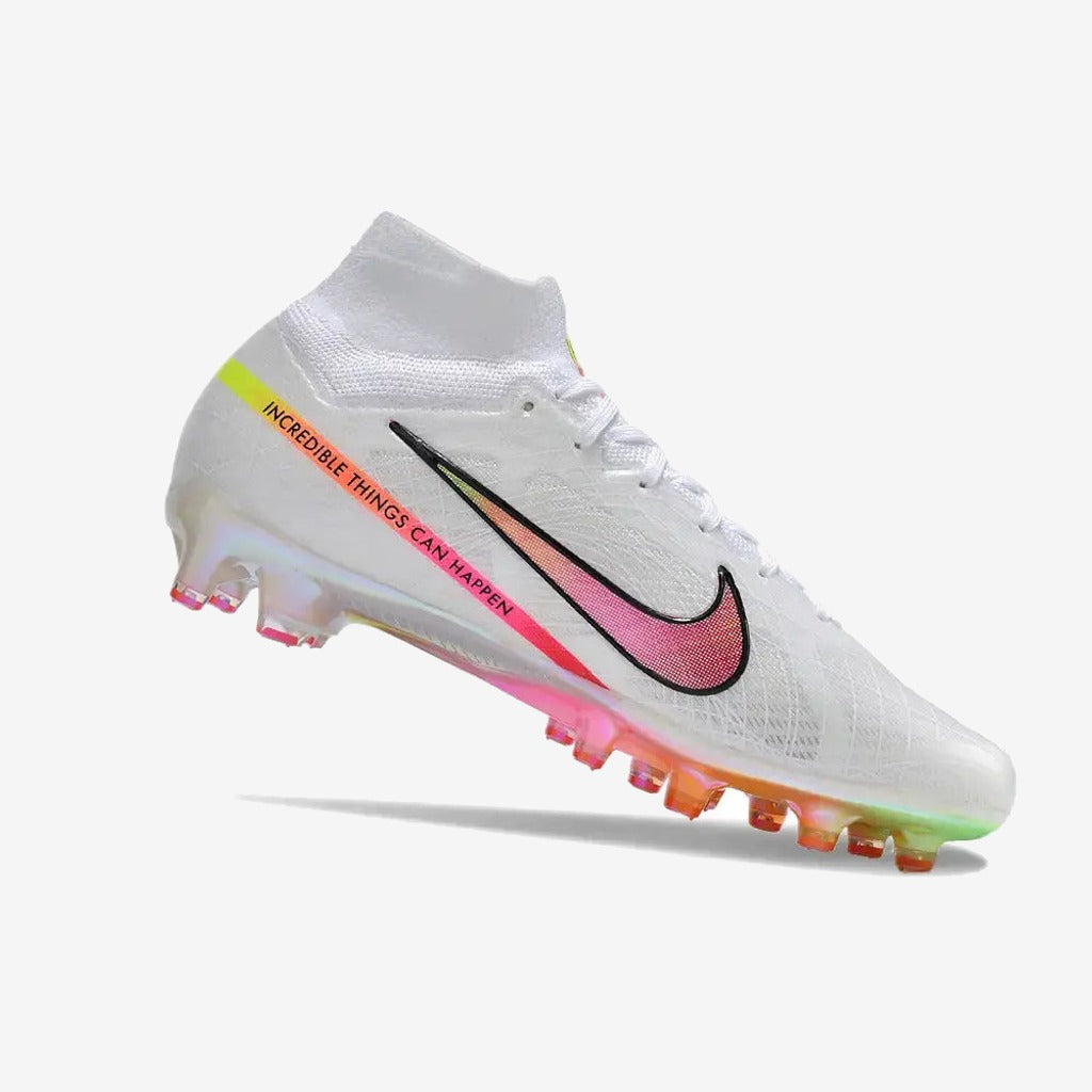Nike Air Zoom Mercurial Superfly 9 AG x Marcus Rashford - Blanc/Rose/Jaune/Orange