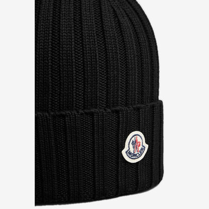 Bonnet Moncler en laine Noir