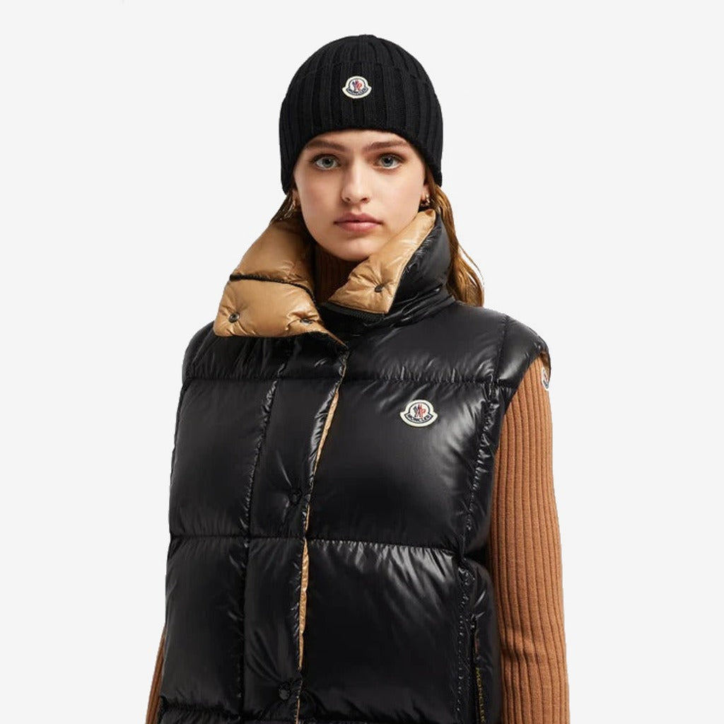 Bonnet Moncler en laine Noir