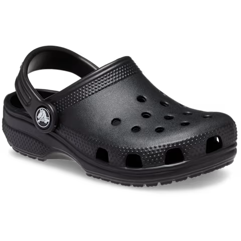Crocs : sabot Classic enfant noir perforé avec bride arrière