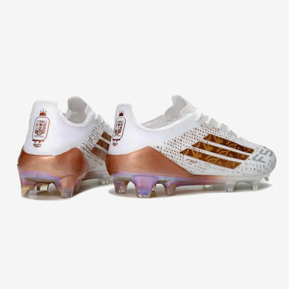 F50 ELITE FG x MOHAMED SALAH AFCON - BLANC/BRONZE ÉDITION LIMITÉE