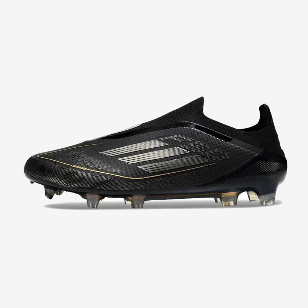 F50 Elite Laceless FG Dark Spark - Noir/Argenté/Doré
