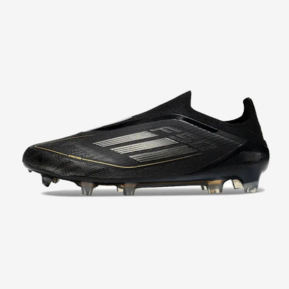 F50 Elite Laceless FG Dark Spark - Noir/Argenté/Doré