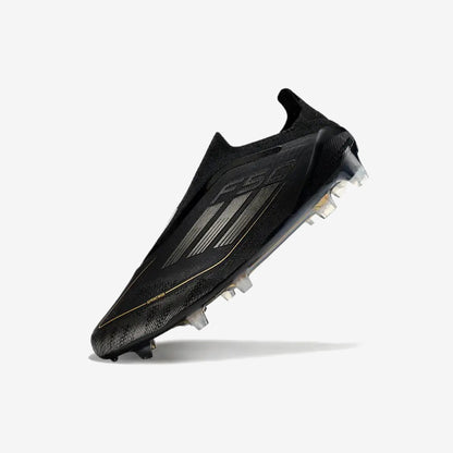 F50 Elite Laceless FG Dark Spark - Noir/Argenté/Doré