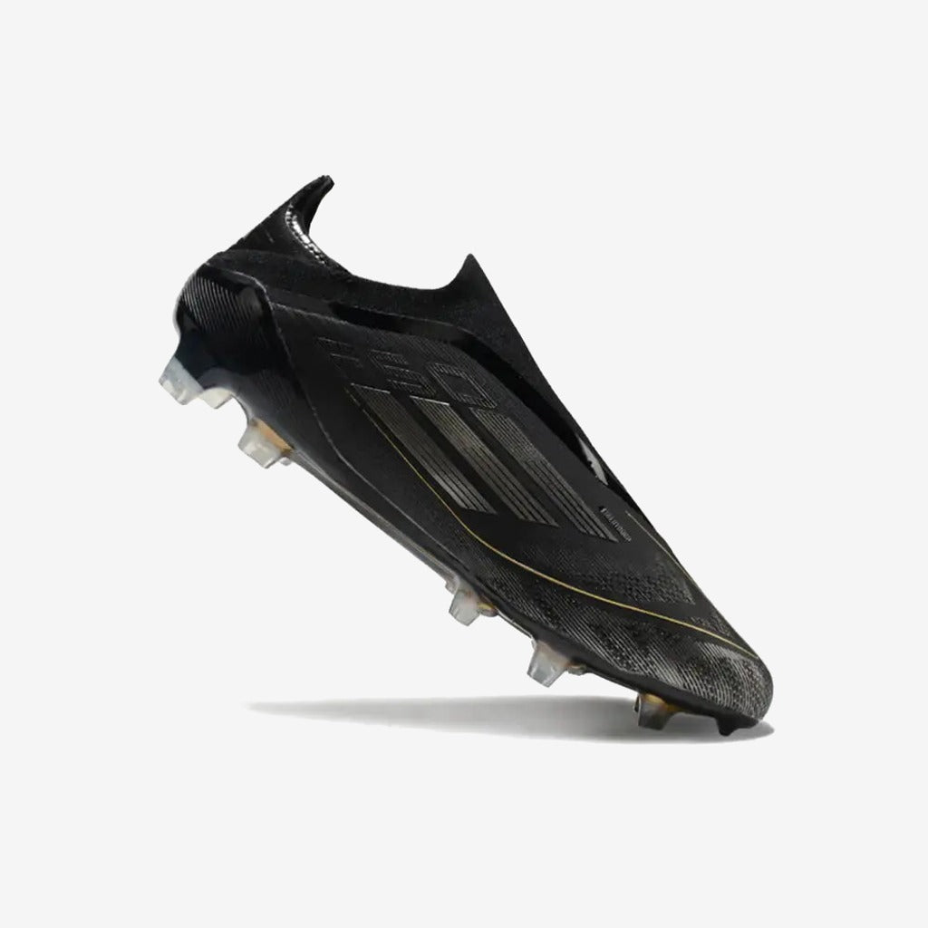 F50 Elite Laceless FG Dark Spark - Noir/Argenté/Doré