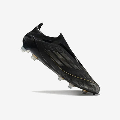 F50 Elite Laceless FG Dark Spark - Noir/Argenté/Doré