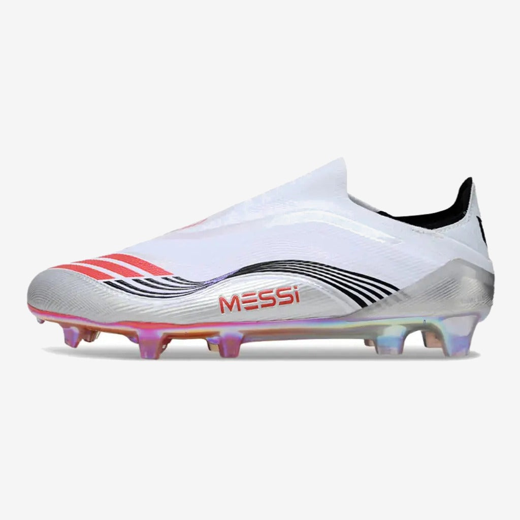 F50 Elite Laceless FG - Messi Prestig10 - Blanc/Noir/Rouge