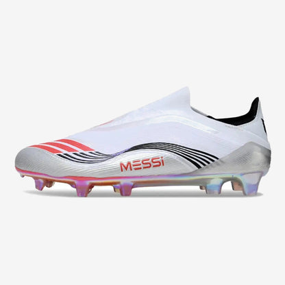 F50 Elite Laceless FG - Messi Prestig10 - Blanc/Noir/Rouge