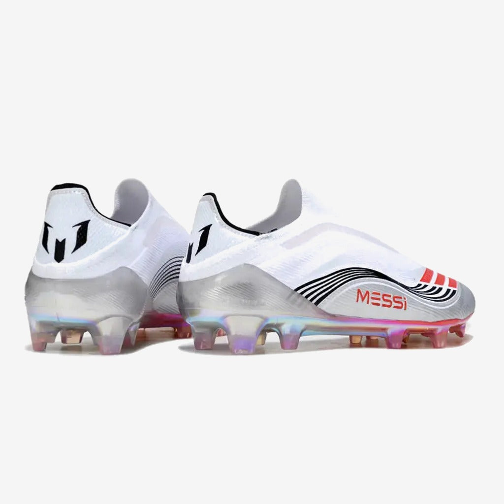 F50 Elite Laceless FG - Messi Prestig10 - Blanc/Noir/Rouge