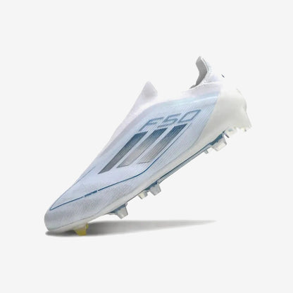 F50 Elite Laceless FG Polar Victory - Blanc/Argenté/Bleu