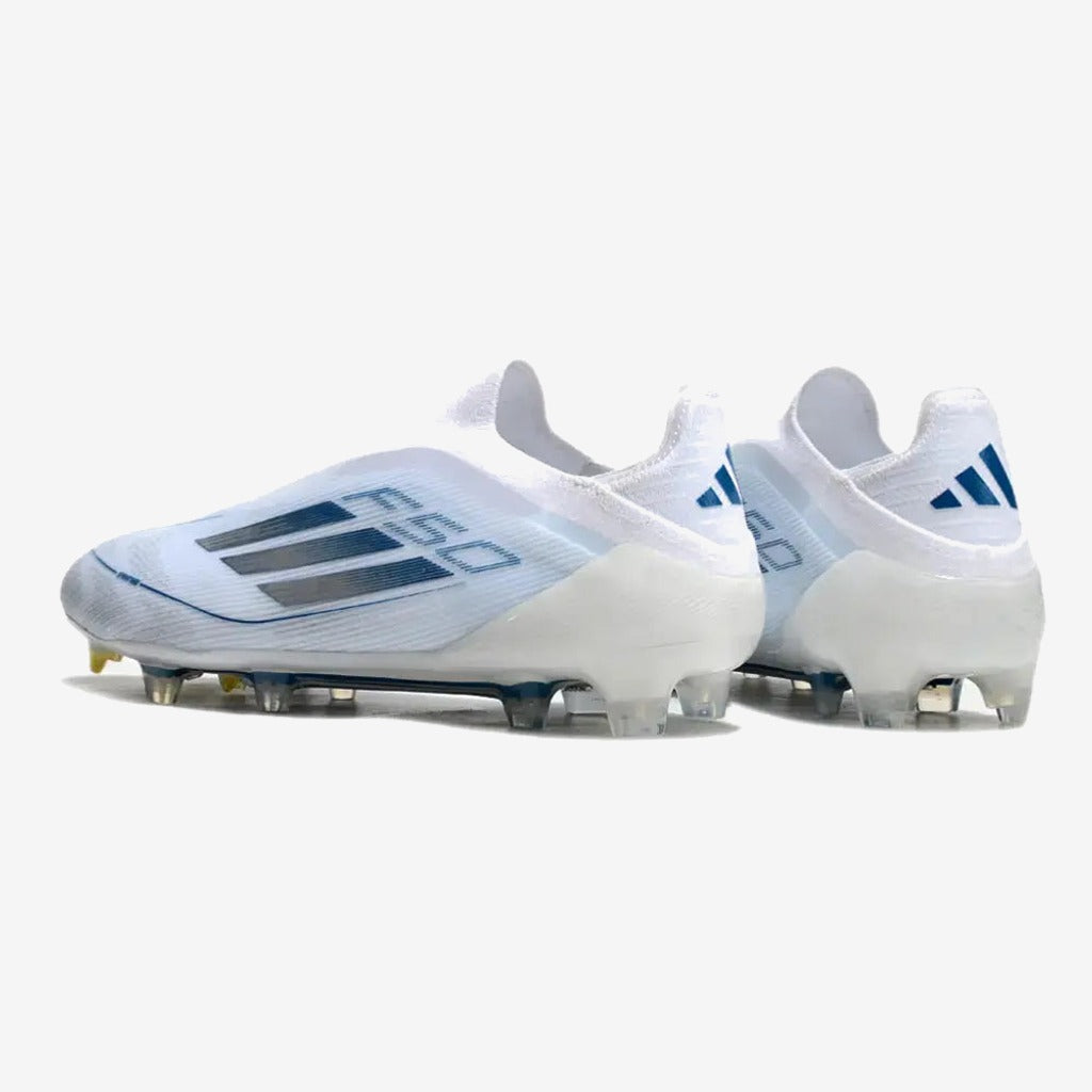 F50 Elite Laceless FG Polar Victory - Blanc/Argenté/Bleu