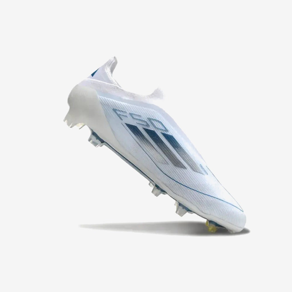 F50 Elite Laceless FG Polar Victory - Blanc/Argenté/Bleu