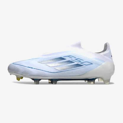 F50 Elite Laceless FG Polar Victory - Blanc/Argenté/Bleu