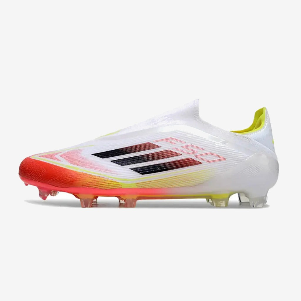 F50 Elite Laceless FG Pure Victory - Blanc/Lucid Red/Jaune