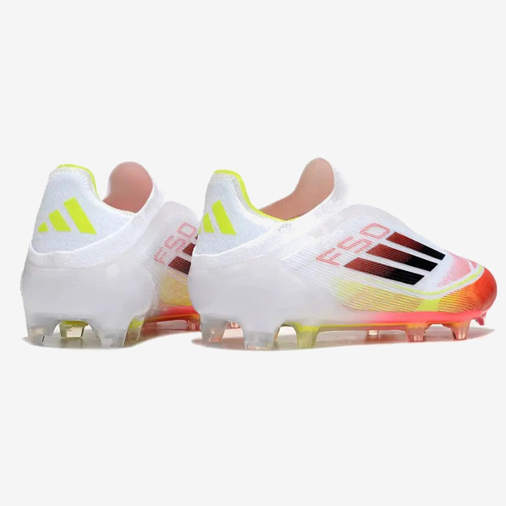 F50 Elite Laceless FG Pure Victory - Blanc/Lucid Red/Jaune
