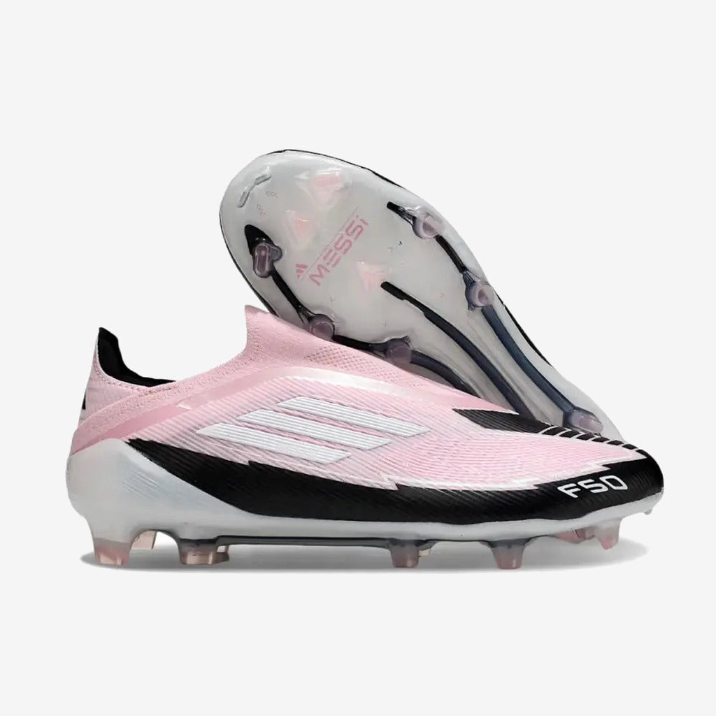 F50 Elite Laceless FG - Rose/Noir/Blanc — Adidas